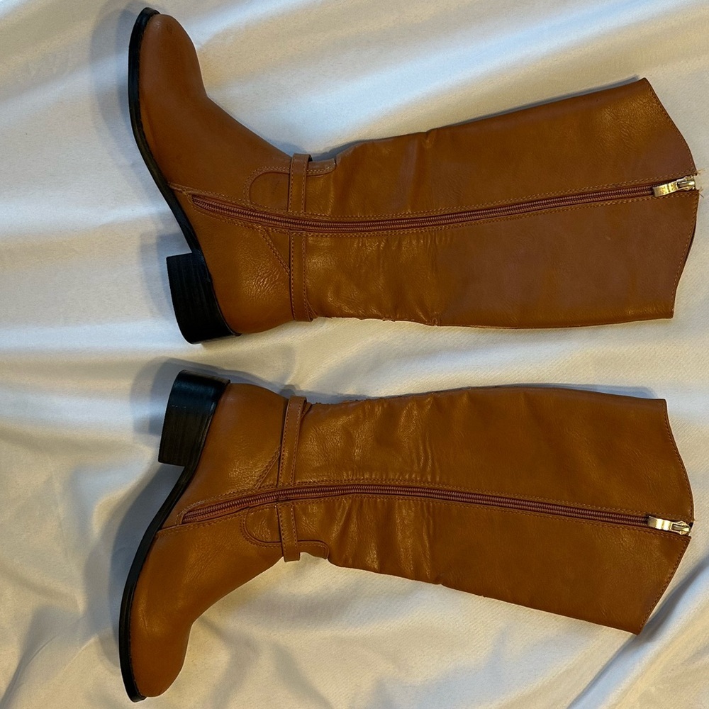 Tory Burch Brown Knee-High Riding Boots - WMS 7.5 - Picture 6 of 6